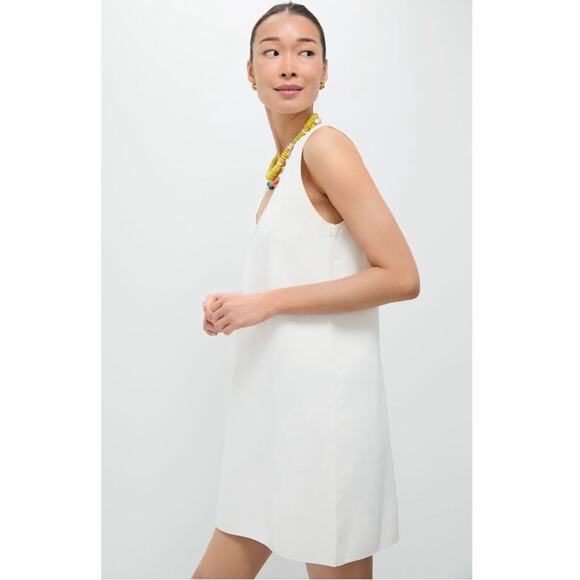 Tuckernuck Pomander Place Bixby Knit Mini Dress Ivory V Neck XL - Picture 3 of 14